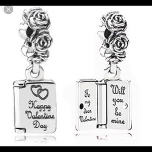 Pandora Authentic Valentine’s Day Card Charm